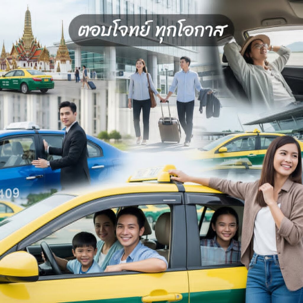 ทำไมต้องเลือกบริการเรียกแท็กซี่กับเรา? เรามุ่งมั่นให้บริการ เรียกแท็กซี่ ที่เหนือกว่าด้วยคนขับที่ชำนาญเส้นทาง มีมารยาท และรถยนต์ที่สะอาด ปลอดภัย ตรวจสอบประวัติได้ ทำให้คุณอุ่นใจทุกการเดินทาง พร้อมระบบติดตามรถเพื่อความปลอดภัยสูงสุด ให้คุณมั่นใจในทุกๆ กิโลเมตรของการเดินทางกับเรา.